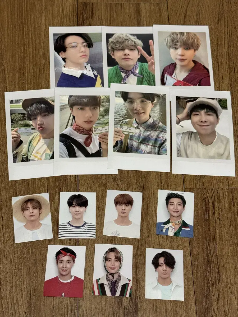 BTS 2021 season's greetings Proof photo, sold by all members of Polaroid