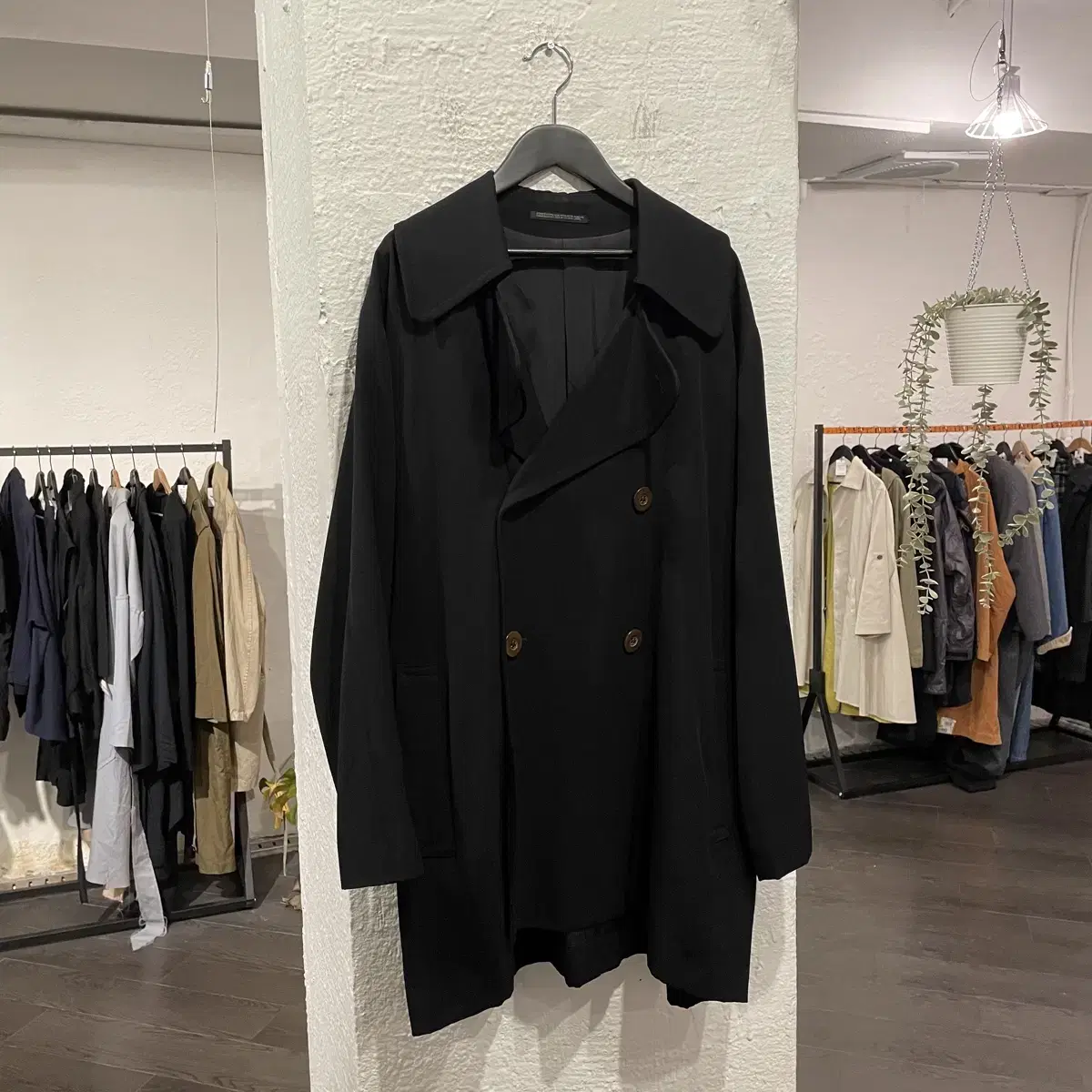 Yohji Yamamoto Belted detail coat