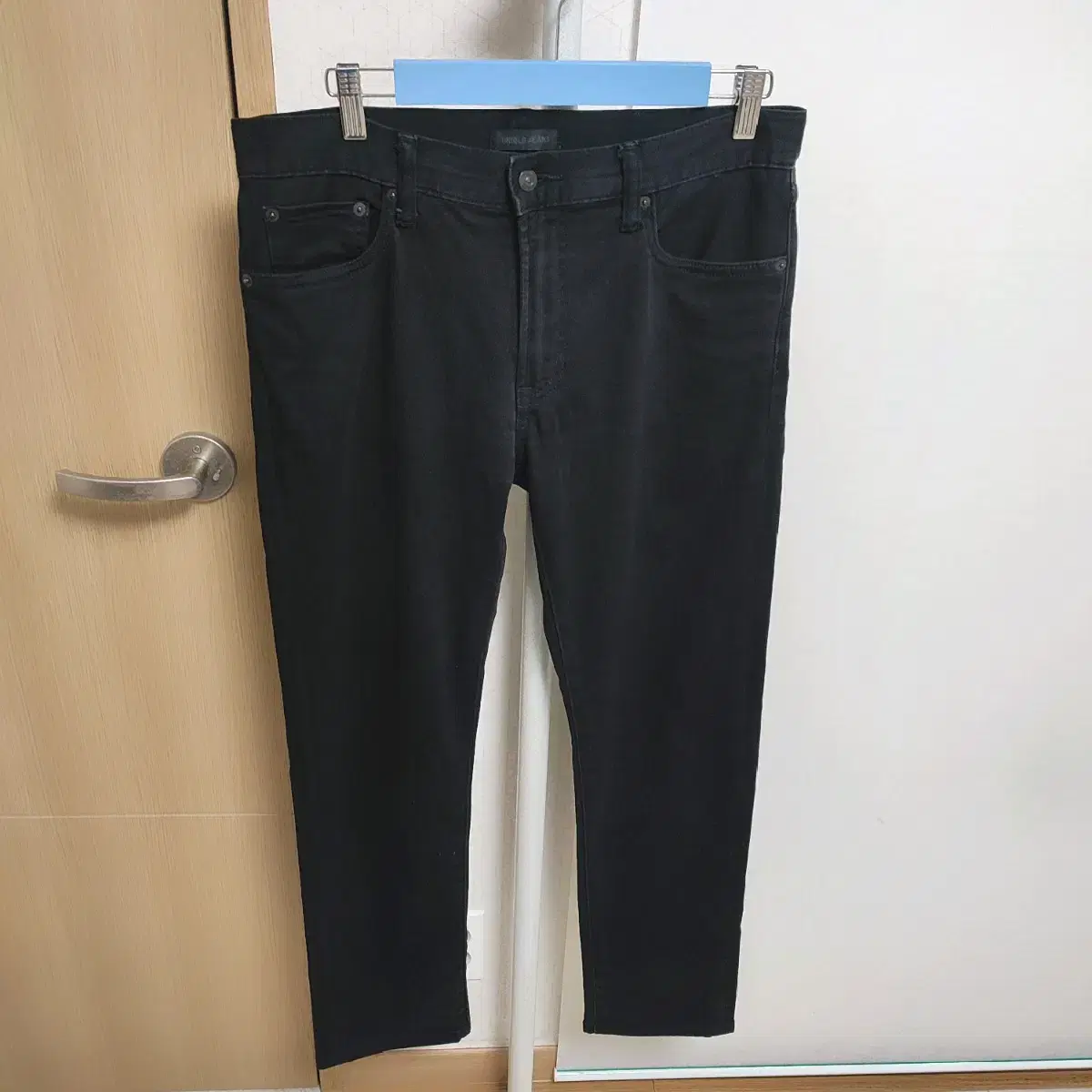 Uniqlo Yakimoto 32 Men's Black Jin Span Jeans New Condition Denim Pants