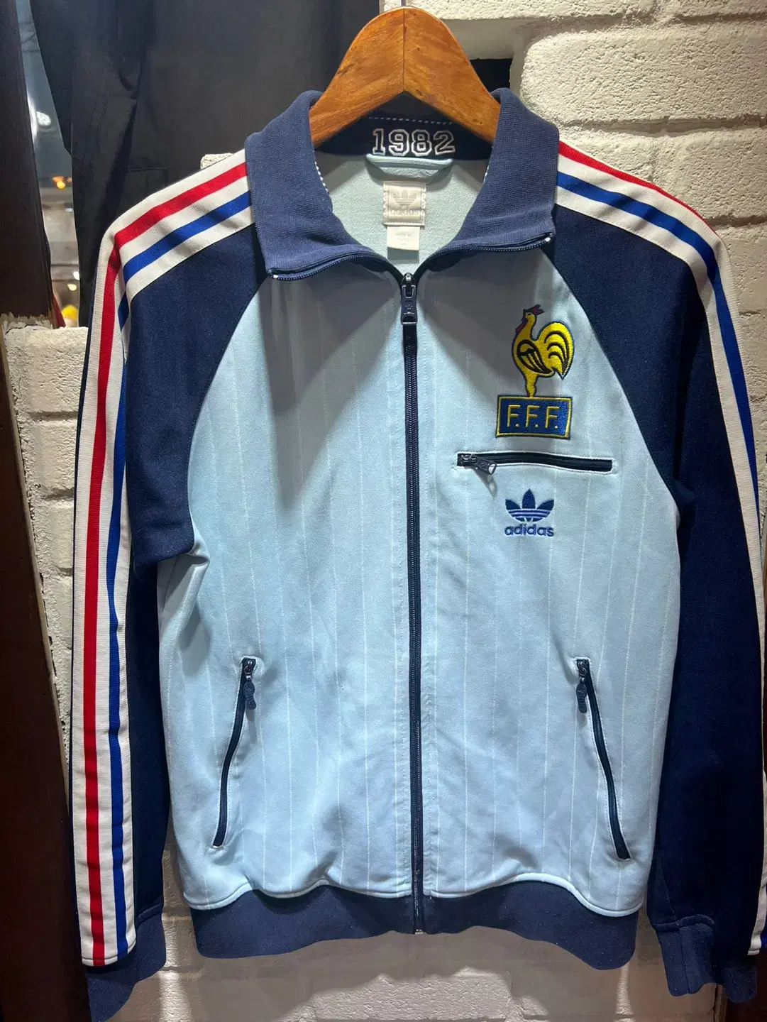 [Authentic] Adidas France 1982 FFF National Jersey