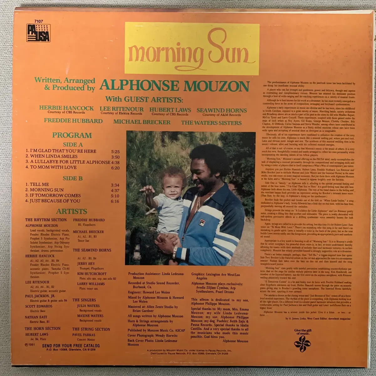 [JAZZ] Alphonse Mouzon - Morning Sun LP