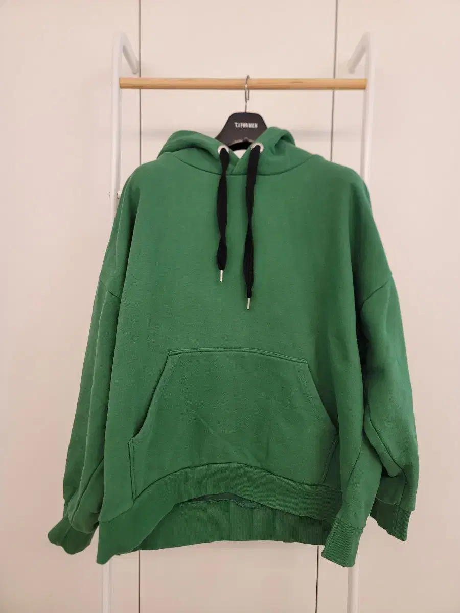 Overfit hoodie (brushed, size 100~110) green sells