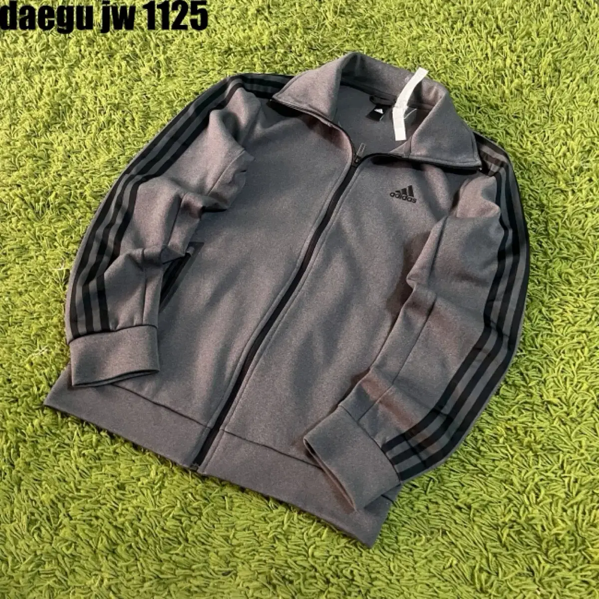 AdidasJersey Zip Up Grey