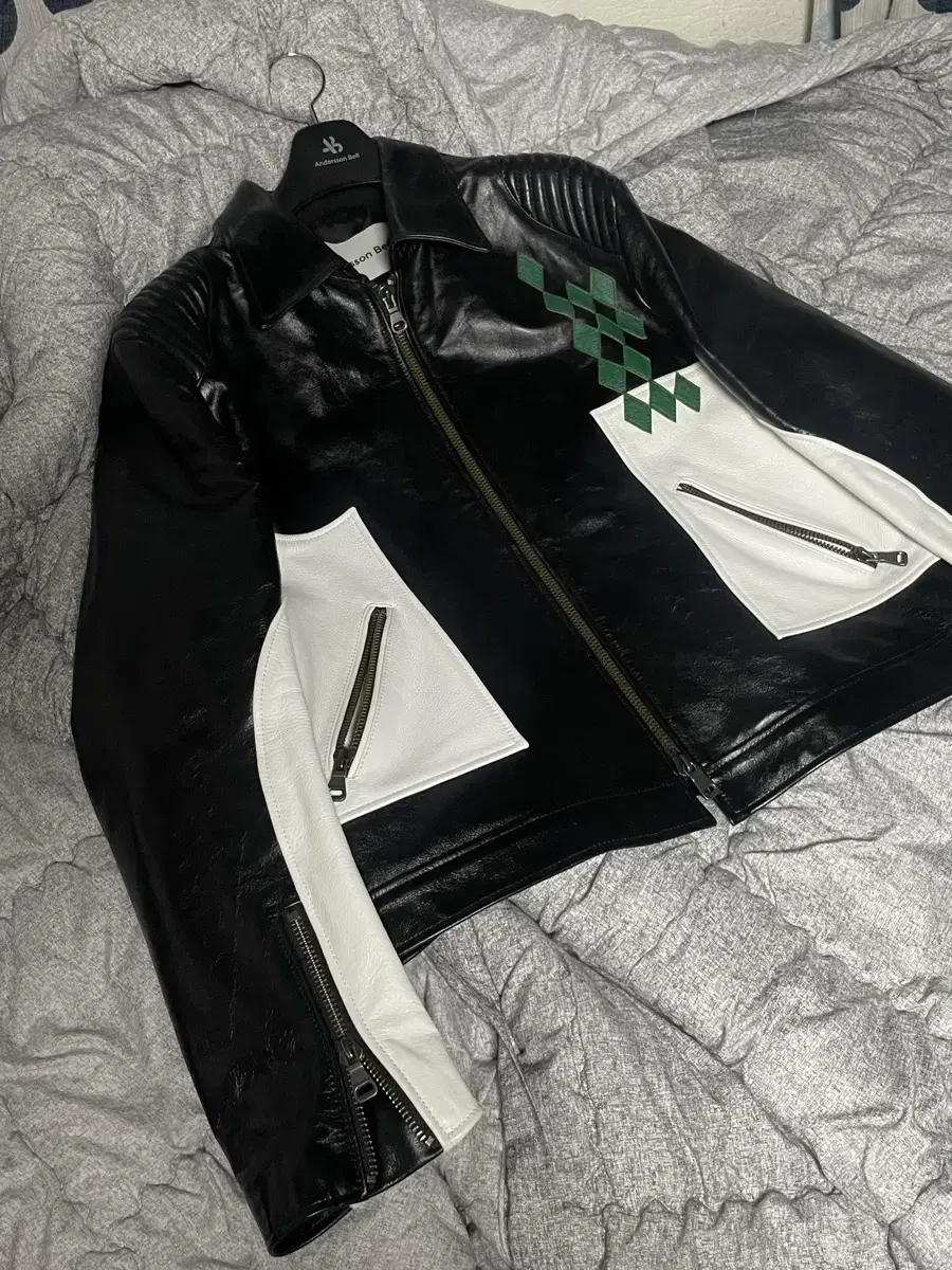 (XL) Anderson Belle Biker Leather Jacket