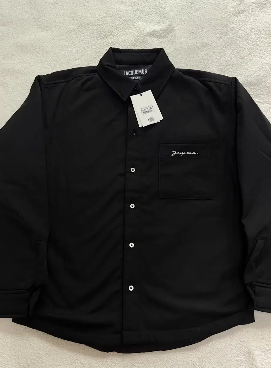 (48) Jacquemus Boulanger Padded Shirt Black