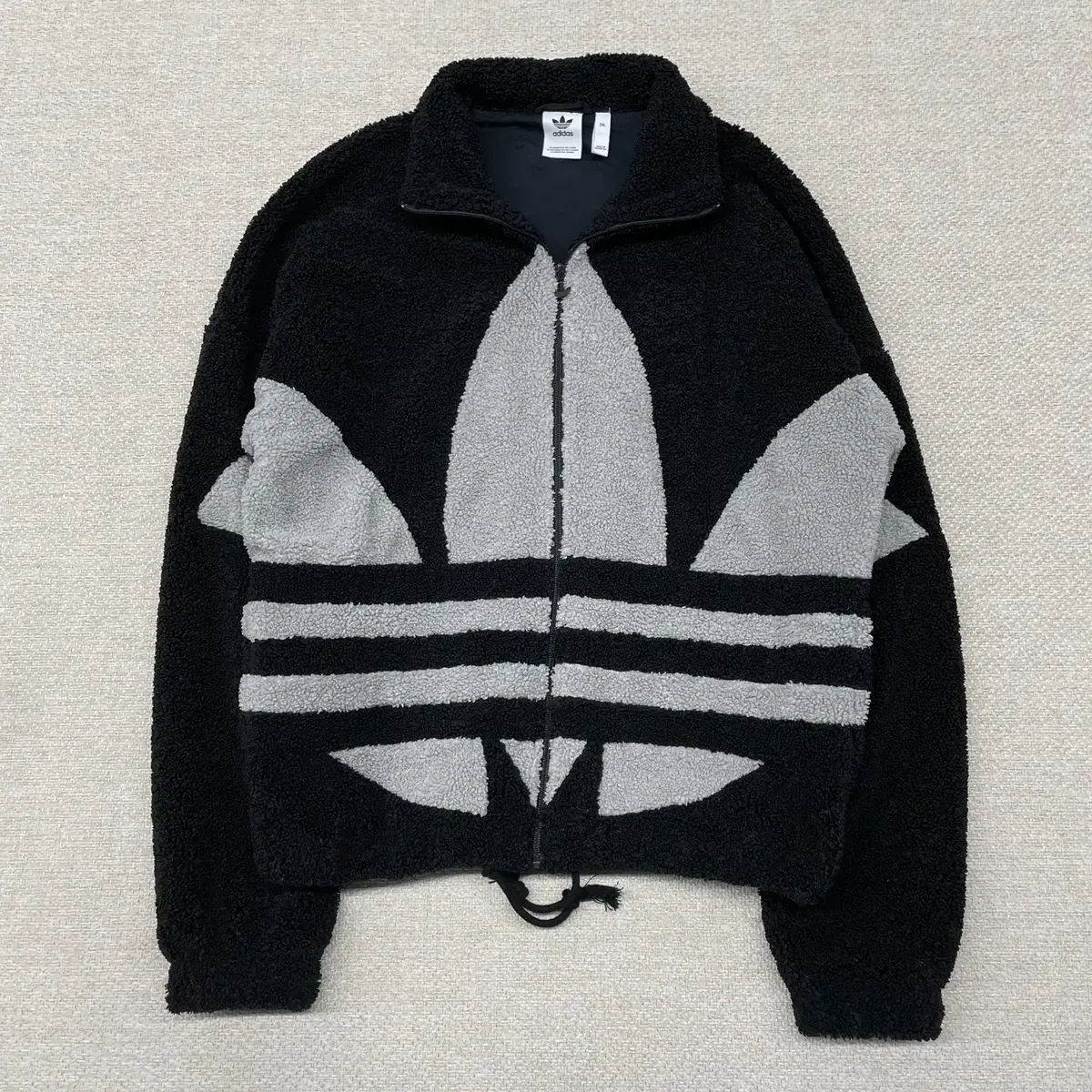 adidas Big Logo Fleece Zip-up Jacket