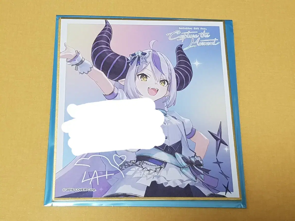 hololive holox holox laplace darkness color paper message board merchandise