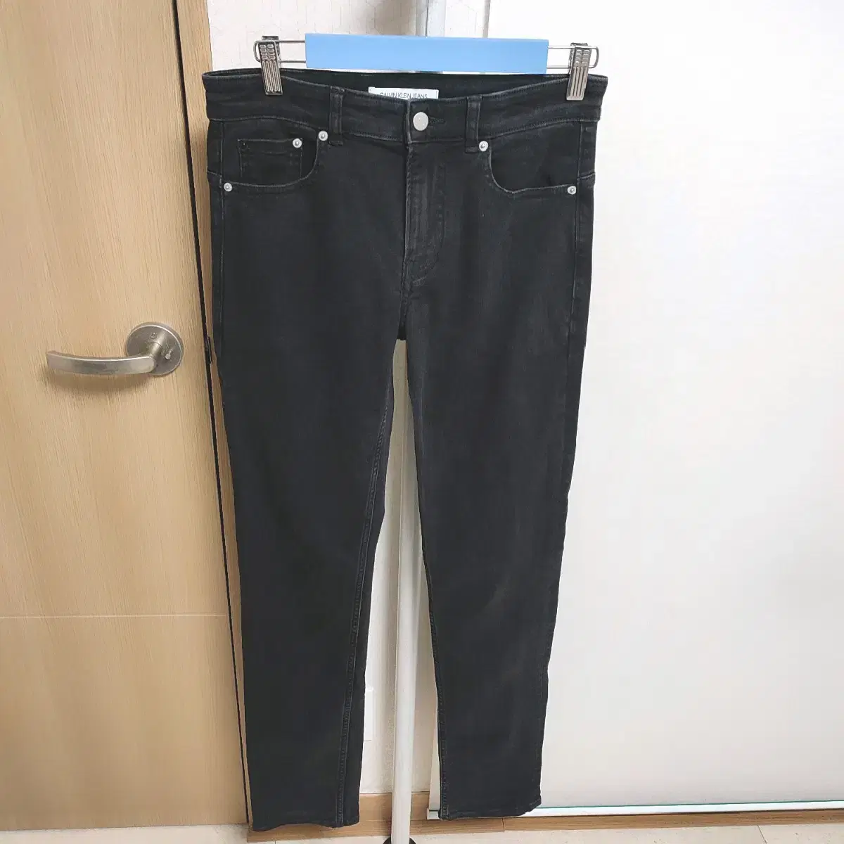 Calvin Klein 29 Men's Black Blue Span Jeans Denim Pants