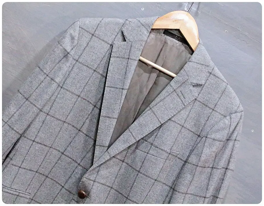 Daks London Wool and Silk Check Blazer Jacket for Men50/L