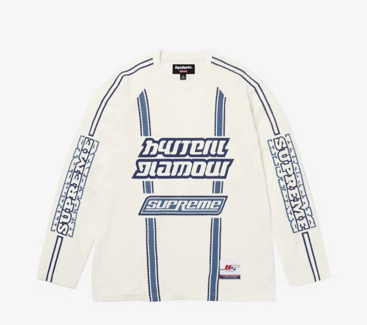 Supreme x Hysterical Glamour Mesh Long Sleeve Top White XL, XXL