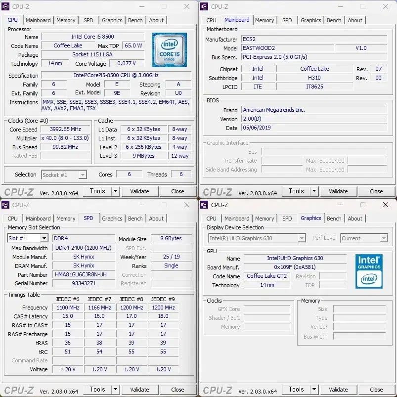 TG삼보 인텔 i5 8500 데스크탑