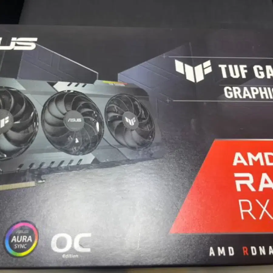 asus tuf  rx6800 16g 팝니다. 풀박스(보증 25.05)