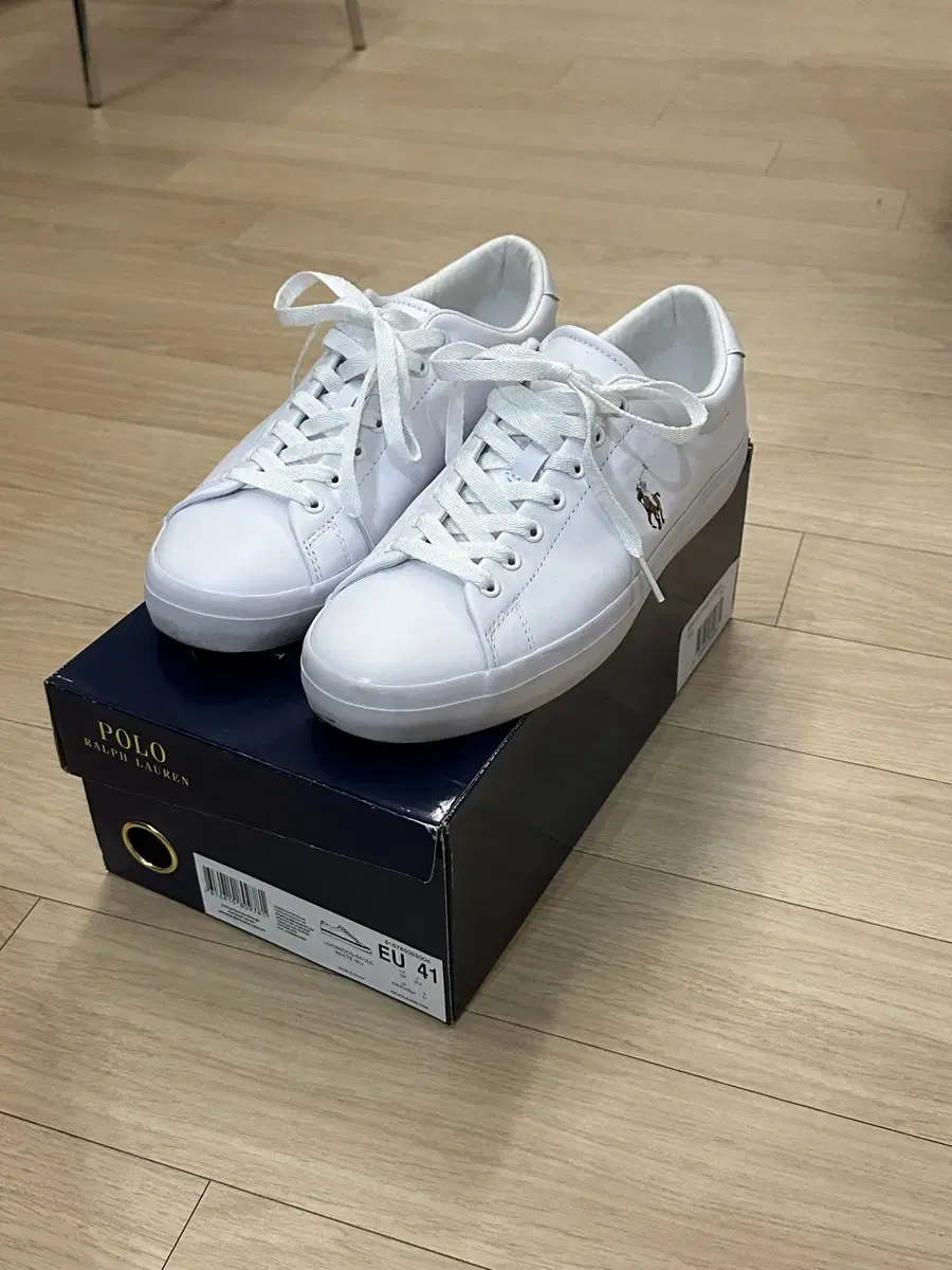 Polo Ralph Lauren Longwood Leather Sneakers White Sneakers 260 255 Size