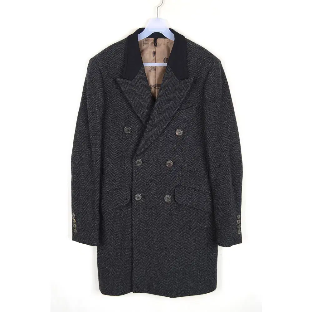 Custom Mellow Double Wool Coat Men's M Half OT10623