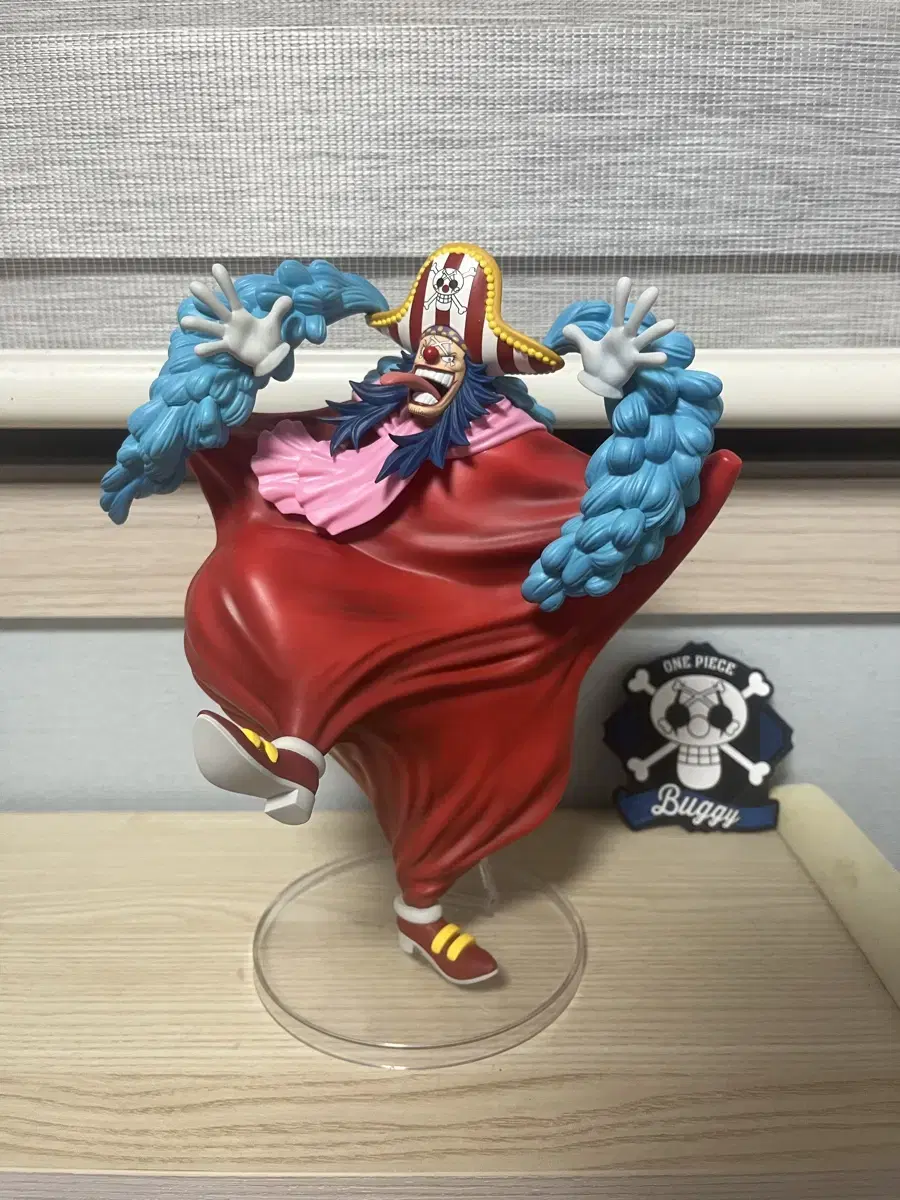 ONEPIECE First Lottery Shrine Emperor D Statue Buggy Figure for sale.