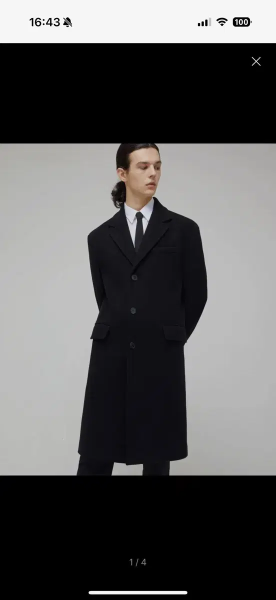 [Quick sale/Condition Grade A] Garmont Label Cashmere Single Coat in Black