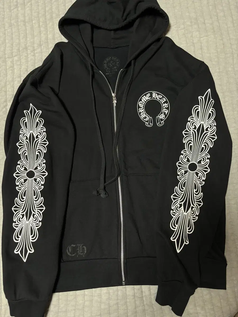 Chrome Hearts Horseshoe Floral Hoodie Zipped Up L (Incl. Invoice)