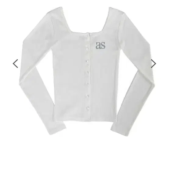 애즈온 가디건 화이트 sicily button cardigan white