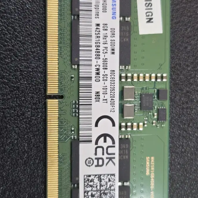 노트북램 DDR5 8g 5600 판매합니다