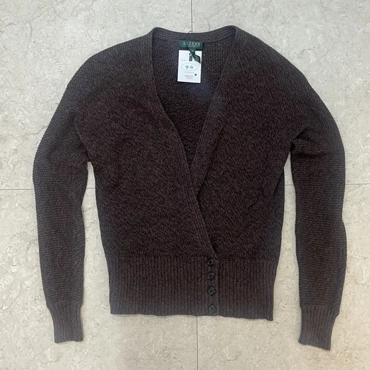 (M) Lauren Lauren Ralph Lauren wrap-knit cardigan