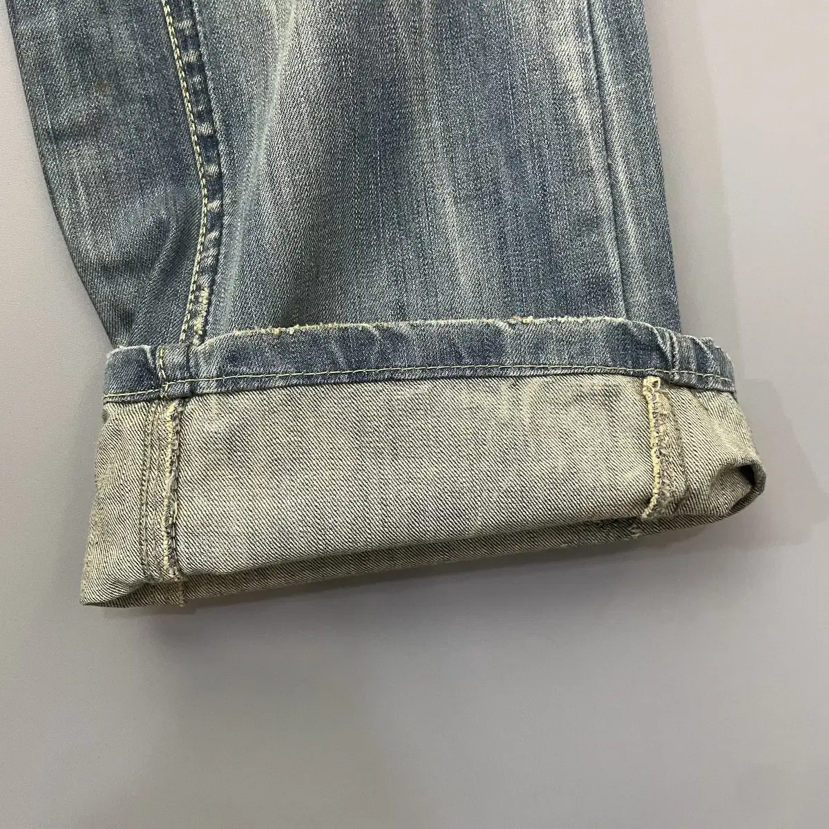 (34) S.NIK JEANS 데미지 워싱 데님 팬츠 L