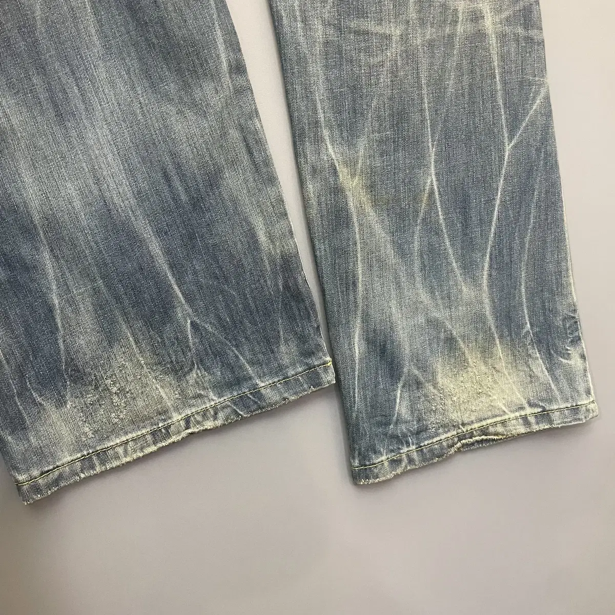 (34) S.NIK JEANS 데미지 워싱 데님 팬츠 L