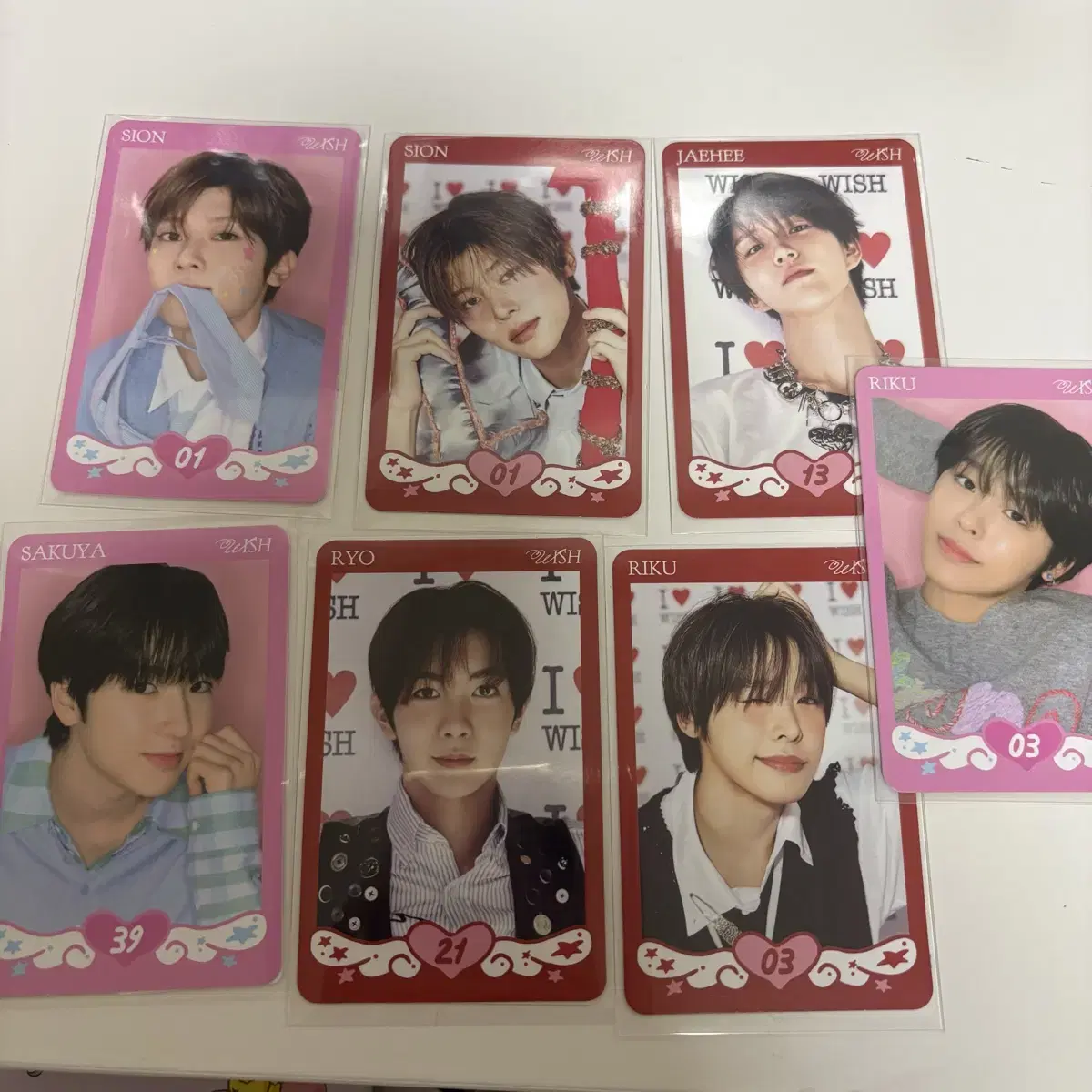 Bulk sell nct wishes tc photocard bulk sells riku sakuya sion