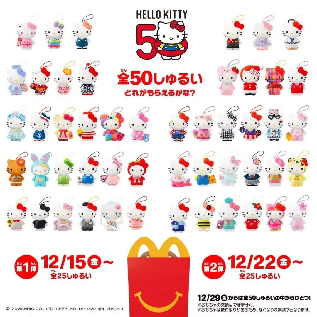 HELLO KITTY 50th Anniversary Happy Meal