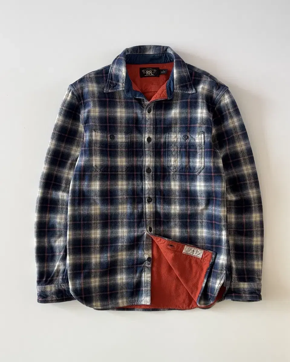 Double-layer flannel shirt S