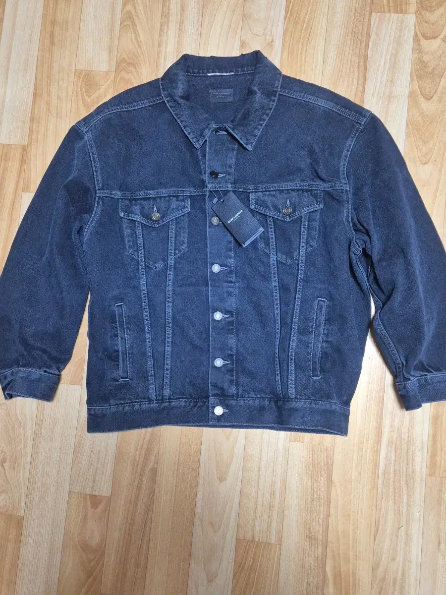 (New) Saint Laurent Dark bloo oversized jacket in black denim