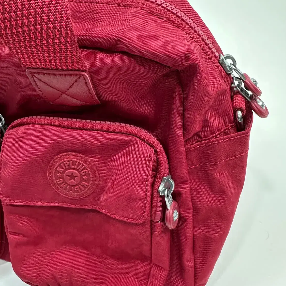 Kipling 키플링 데페아 나일론 토트백 레드