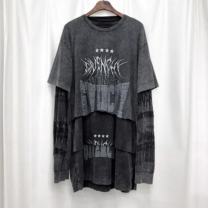 Givenchy Layered barraclava long sleeve T-shirt