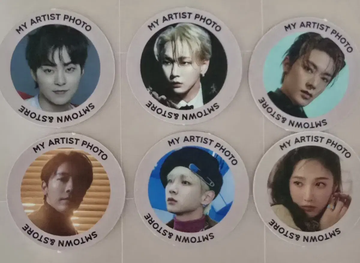 SMCU MyArtist Photo Scab photocard (NCT, EXO, Red Velvet, SHINee, etc.)