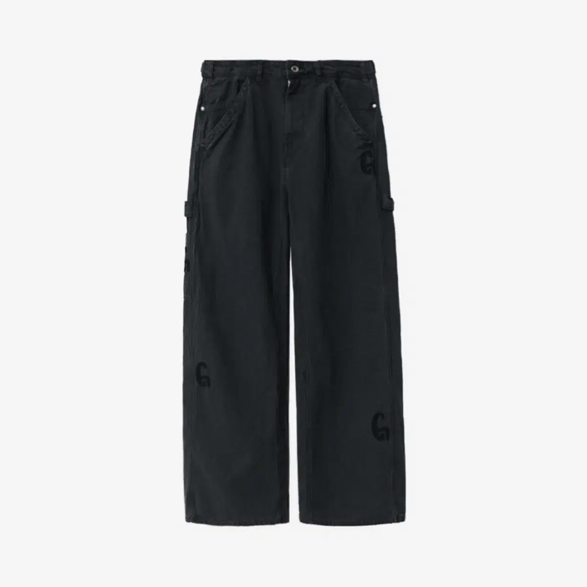 (1) Polyester Patched Hammer Pants Dark Charcoal Navy