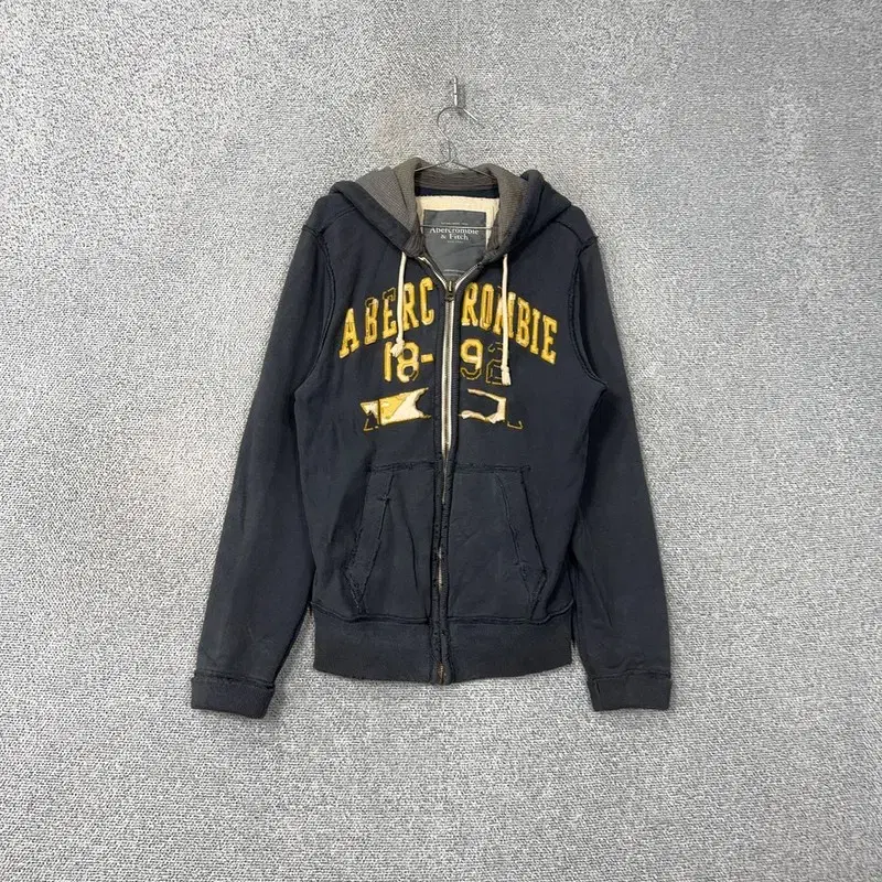 Abercrombie Hard Cotton Y2K Stitched Vintage Hoodie Zip-up S