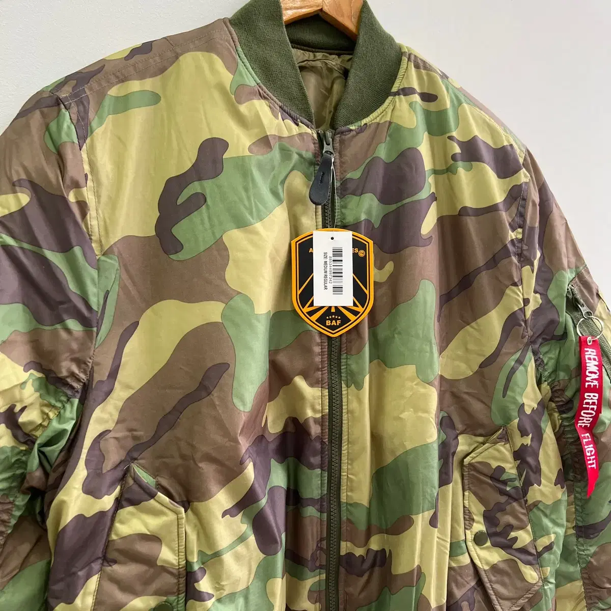 BAF MA-1 우드랜드 항공점퍼 M L XL