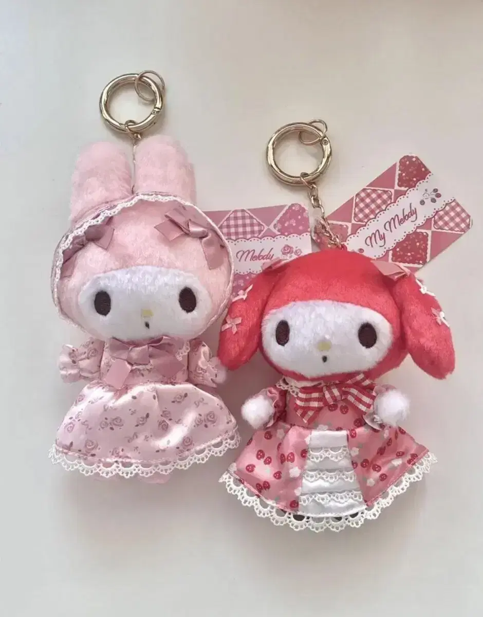 Red My Melody doll Eared Mamel Keyring