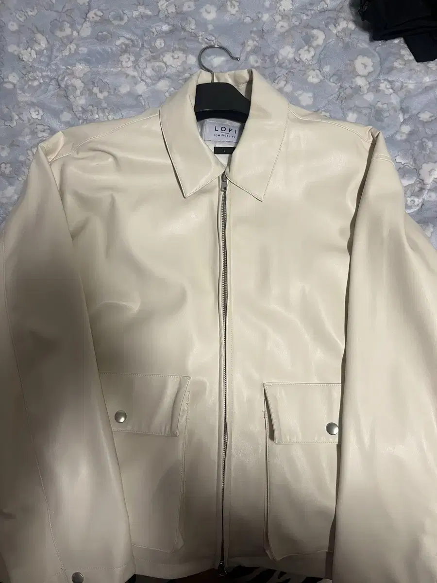 Ivory Leather Jacket