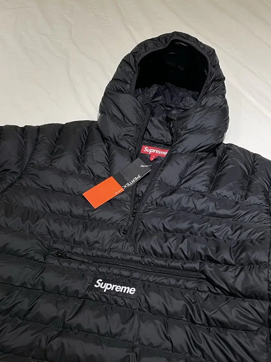 [NEW] M Supreme 24FW Micro Down Half Zip Hooded Pullover Black