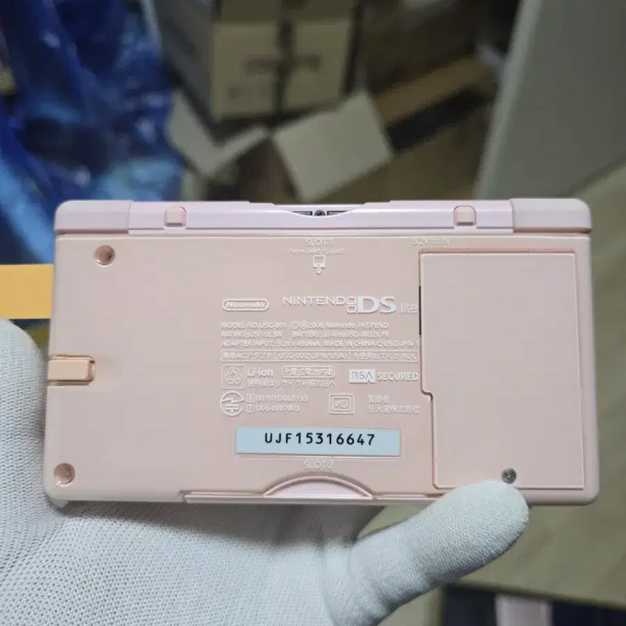 A-급 닌텐도 DS Lite DSL 핑크 하단새액정,새터치판