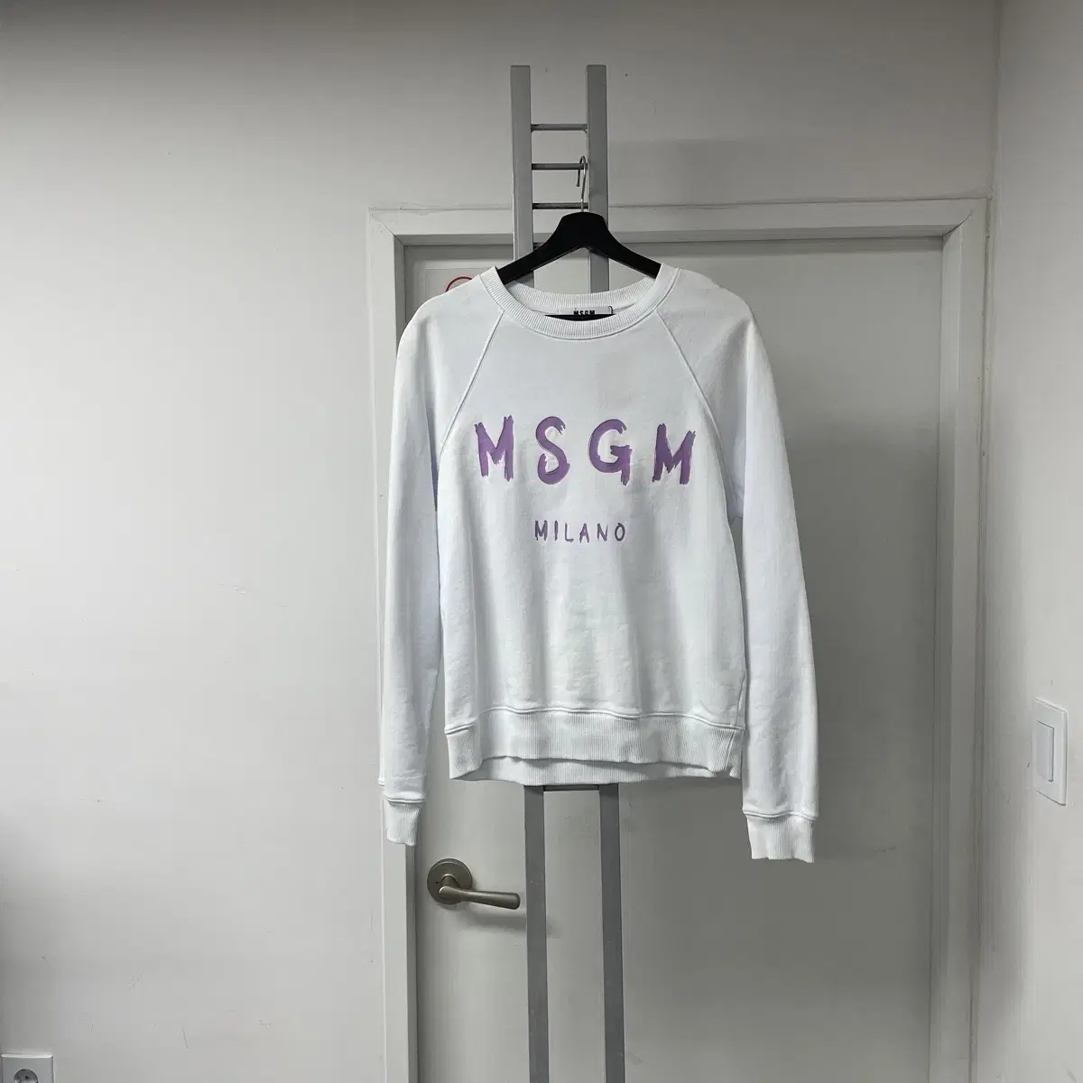 MSGM 맨투맨 화이트 M(w)