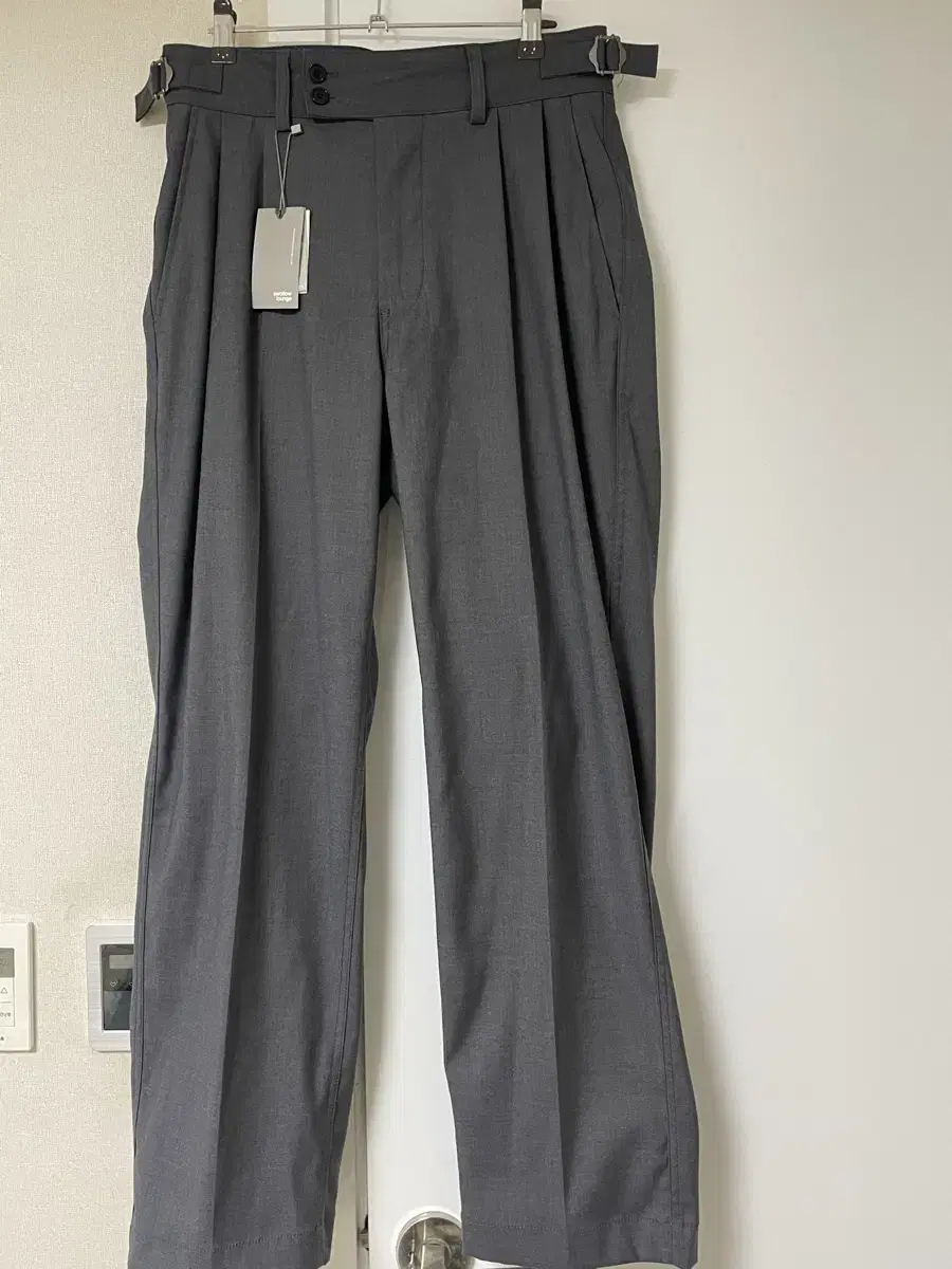 AnotherOffice Santiago Slacks Standard 01 New 23AW Heather Grey