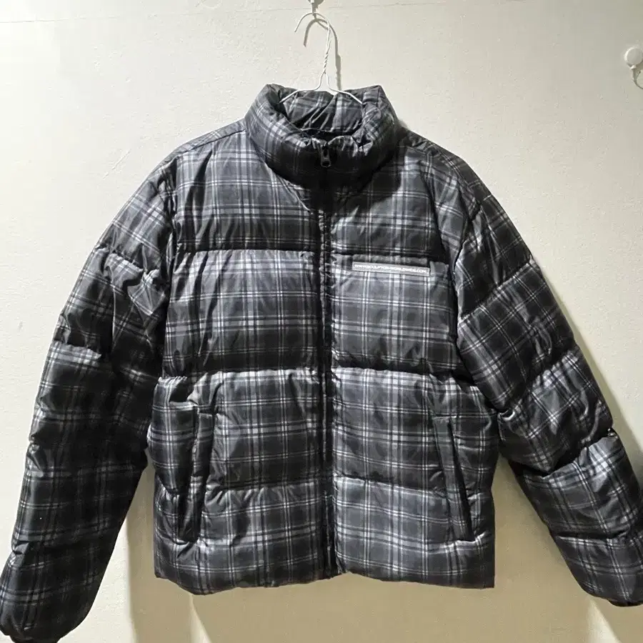 스컬프터 107 Puffer Down Plaid Blue