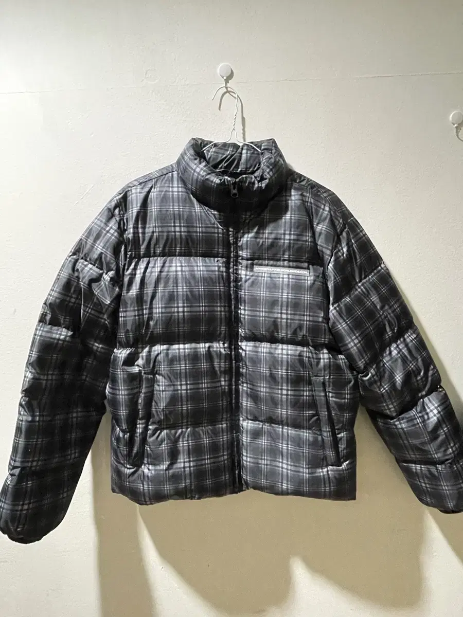 스컬프터 107 Puffer Down Plaid Blue