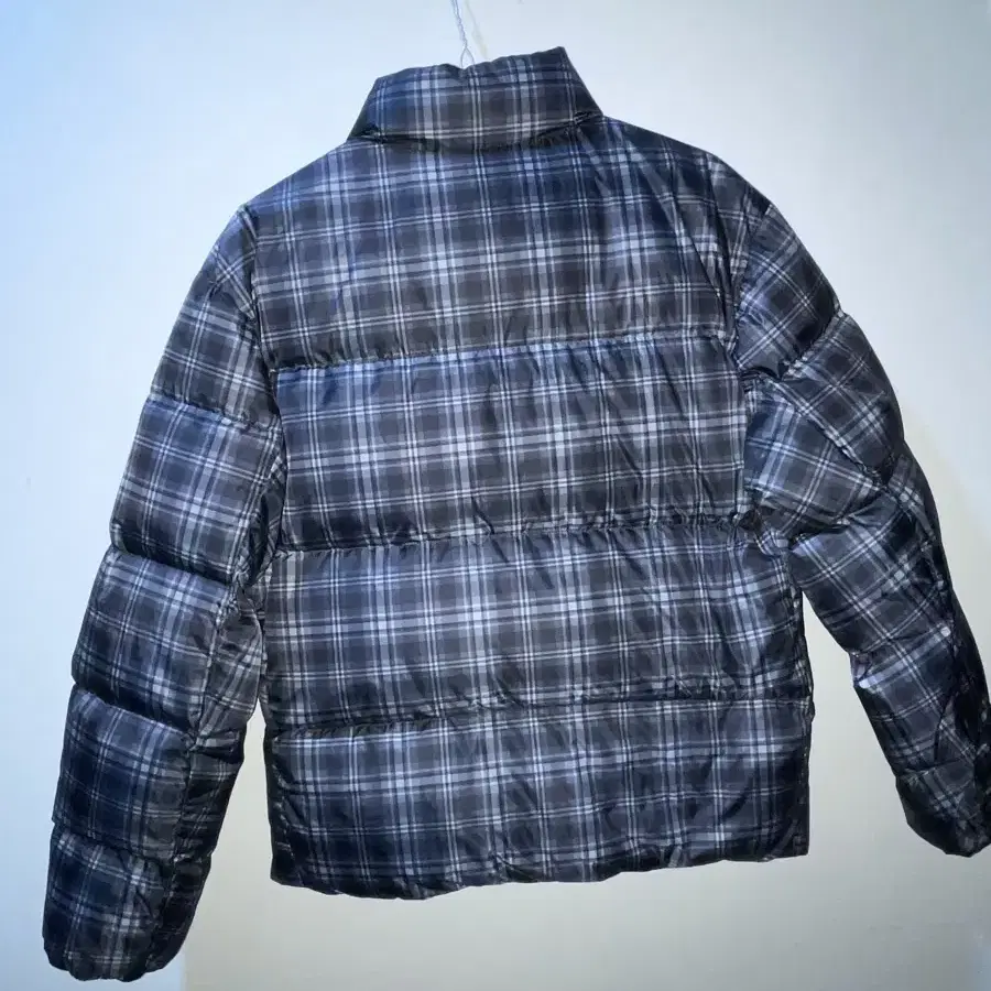 스컬프터 107 Puffer Down Plaid Blue