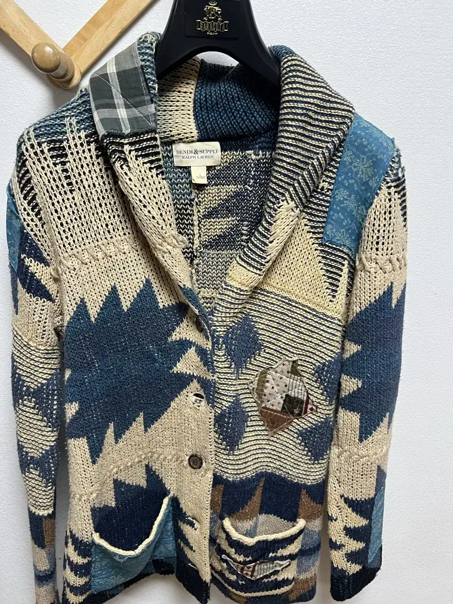 Polo Denim & Supply Patchwork Cardigan Size S