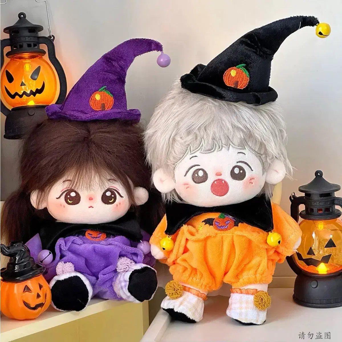 Halloween Witch 20 inches doll clothes Sister Cosplay Hat Shoes Set