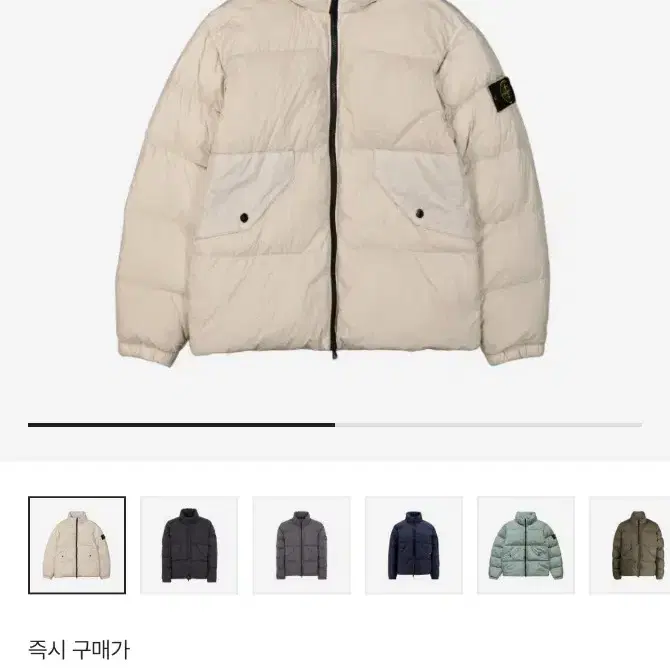 스톤아일랜드 크링클랩스 23fw 패딩 플래스터 L