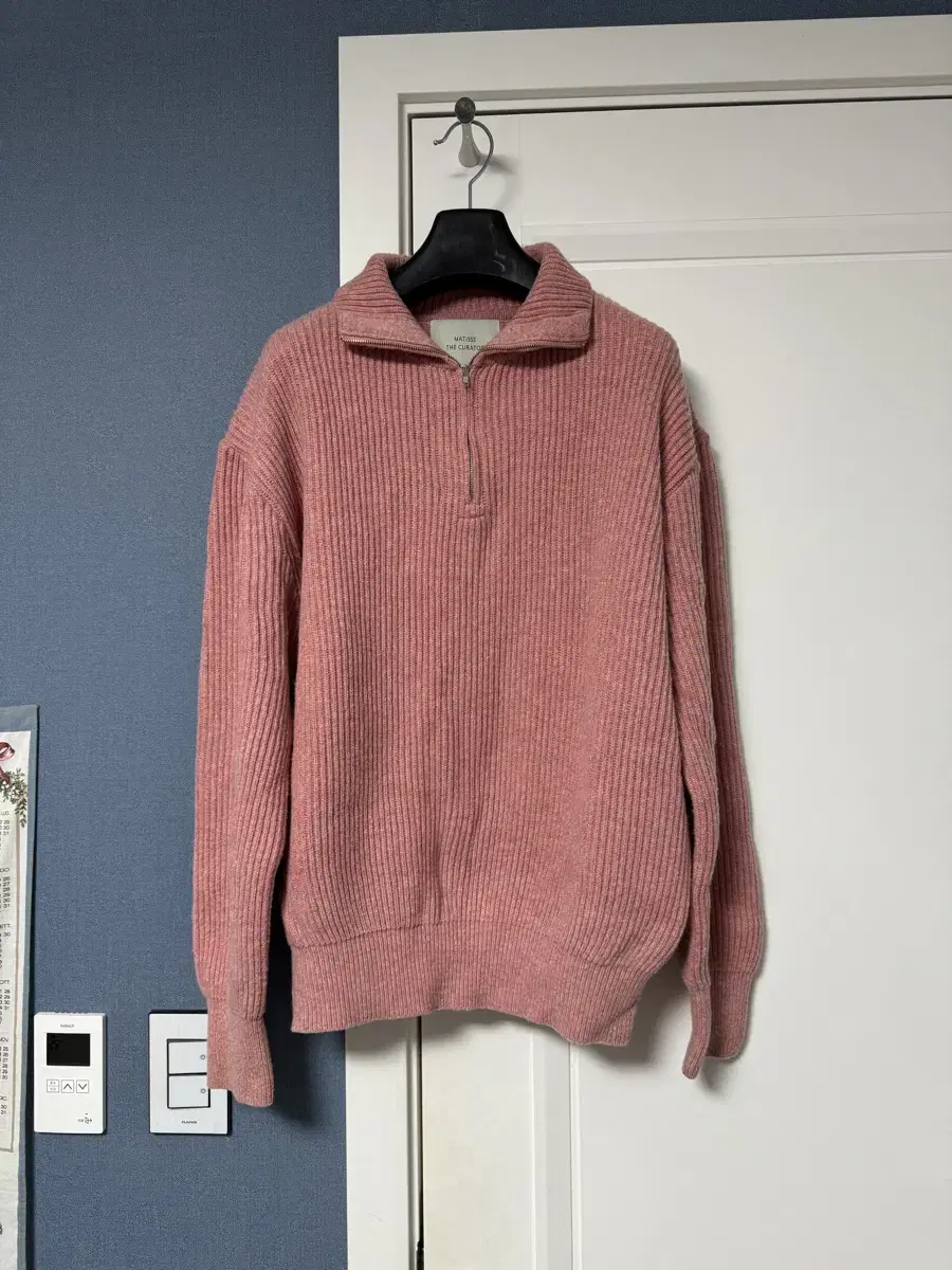 [2] Matisse The Curator / Half Zip Up Knit Pink