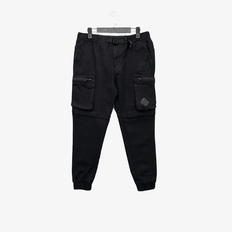 (M) ManiMass Men's Waist Cinch Cargo-Style Pants